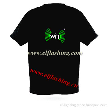 EL WiFi Control Tee Shirt, Fashional Design Panel